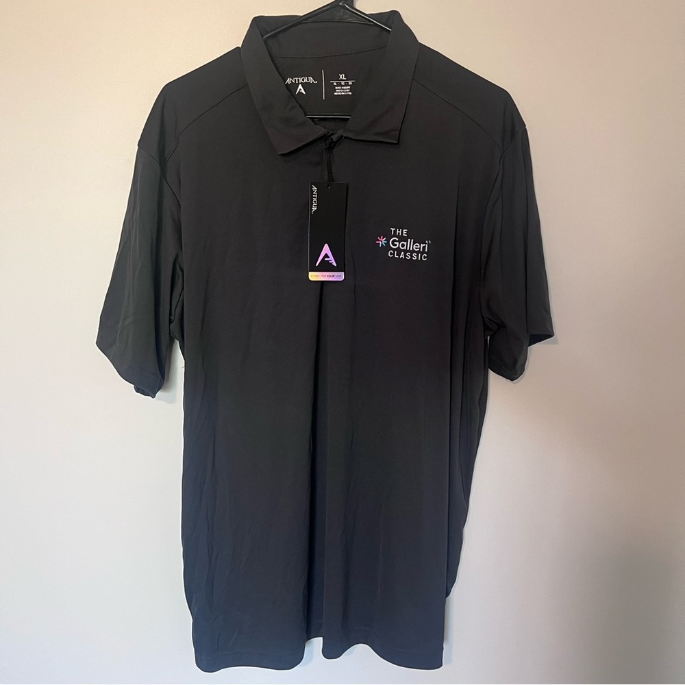 Antigua Golf Shirt Galleri Classic Smoke Color